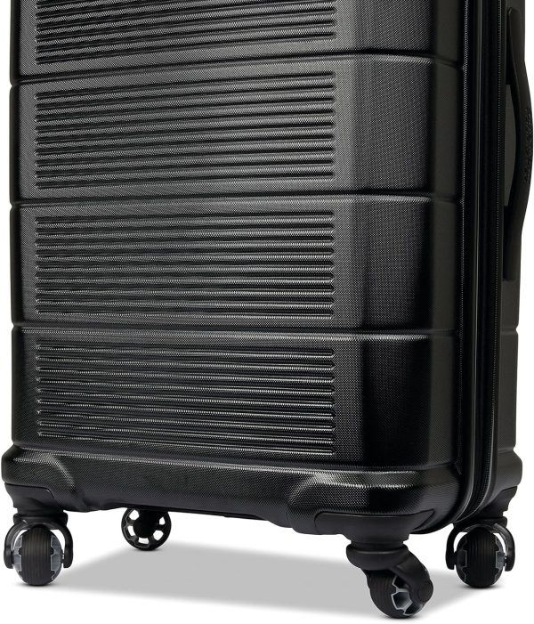 American Tourister Stratum 2.0 Expandable Hardside Luggage with Spinner Wheels, 24" SPINNER, Jet Black - Image 4