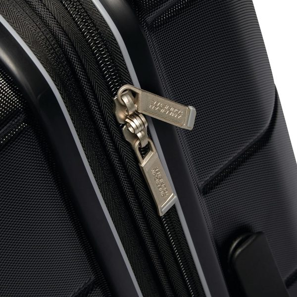 American Tourister Stratum 2.0 Expandable Hardside Luggage with Spinner Wheels, 24" SPINNER, Jet Black - Image 5