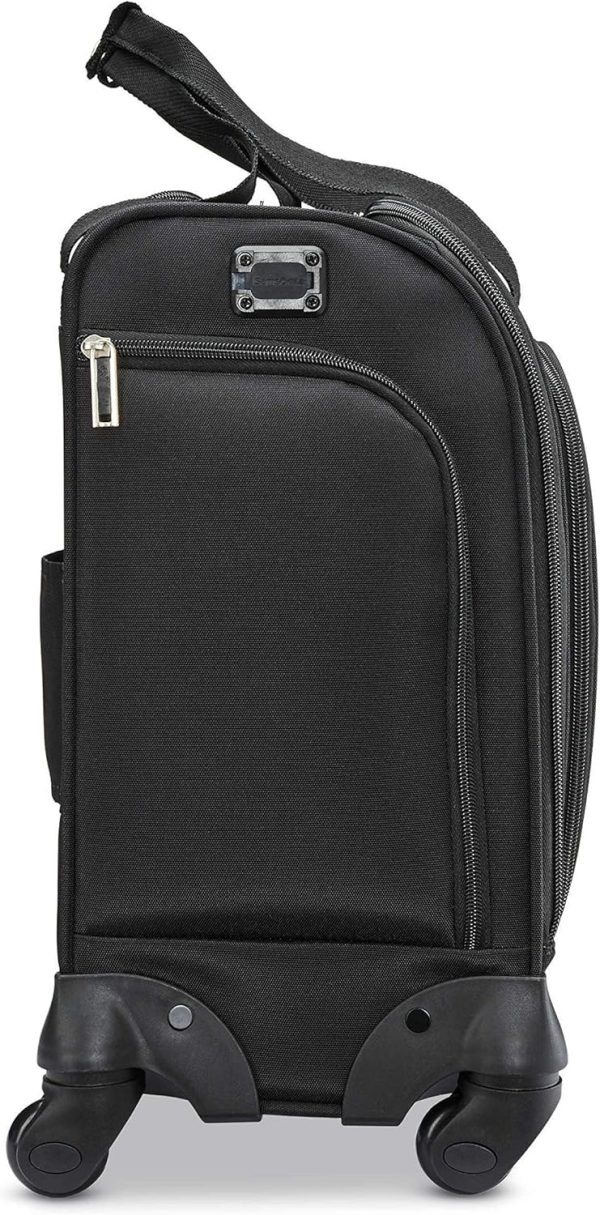 Samsonite Underseat Carry-On Spinner with USB Port, Jet Black, One Size - Image 3