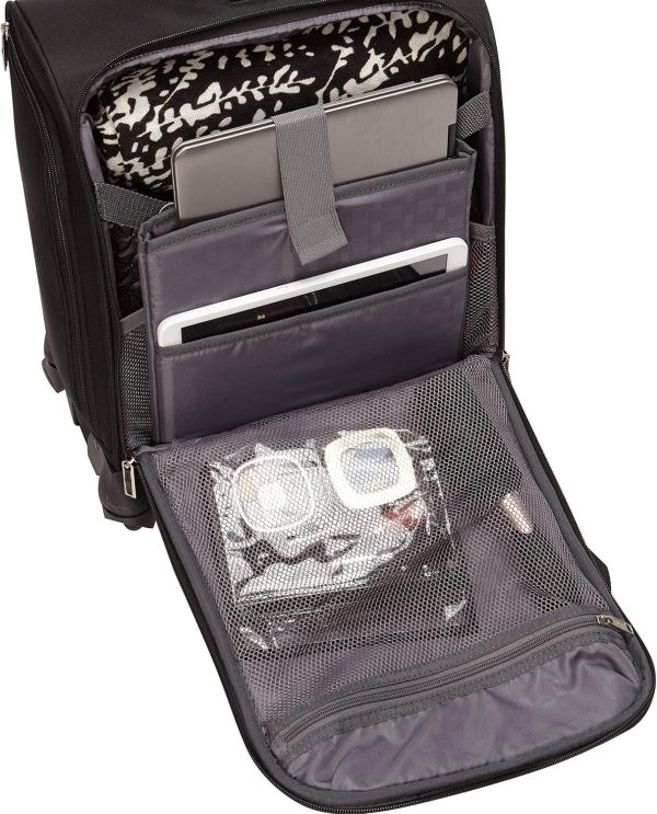 Samsonite Underseat Carry-On Spinner with USB Port, Jet Black, One Size - Image 4