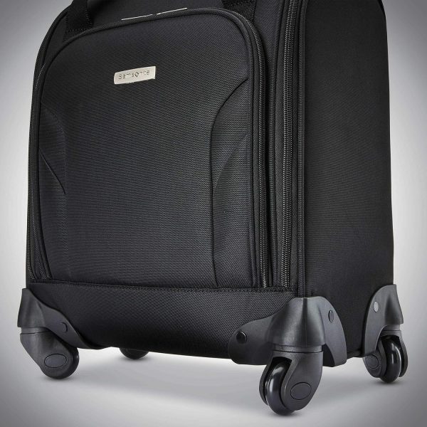Samsonite Underseat Carry-On Spinner with USB Port, Jet Black, One Size - Image 9